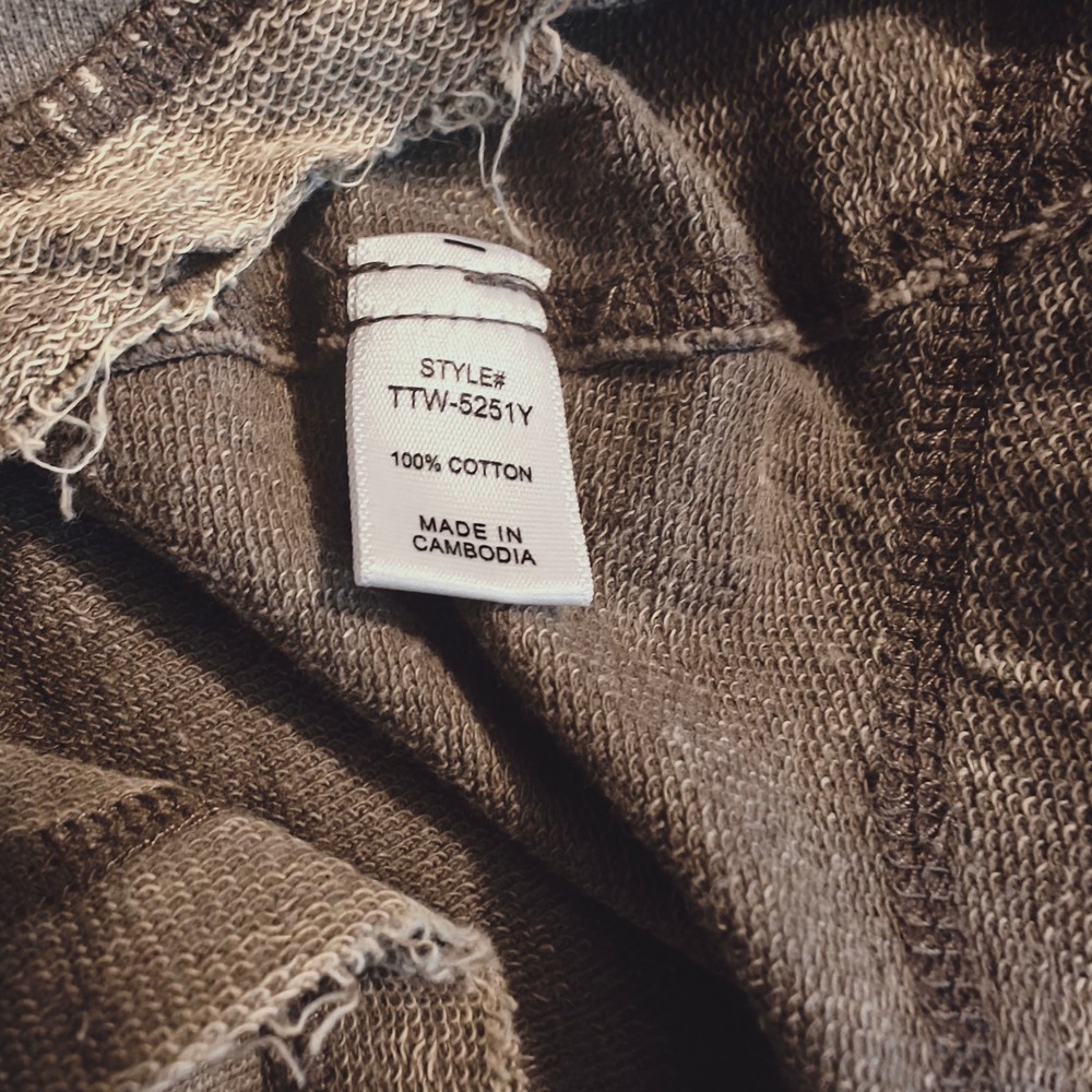 Zenana Sleeveless Henley Mineral Wash CottonTank Top Mocha Brown TTW-5251Y L - Picture 3 of 7